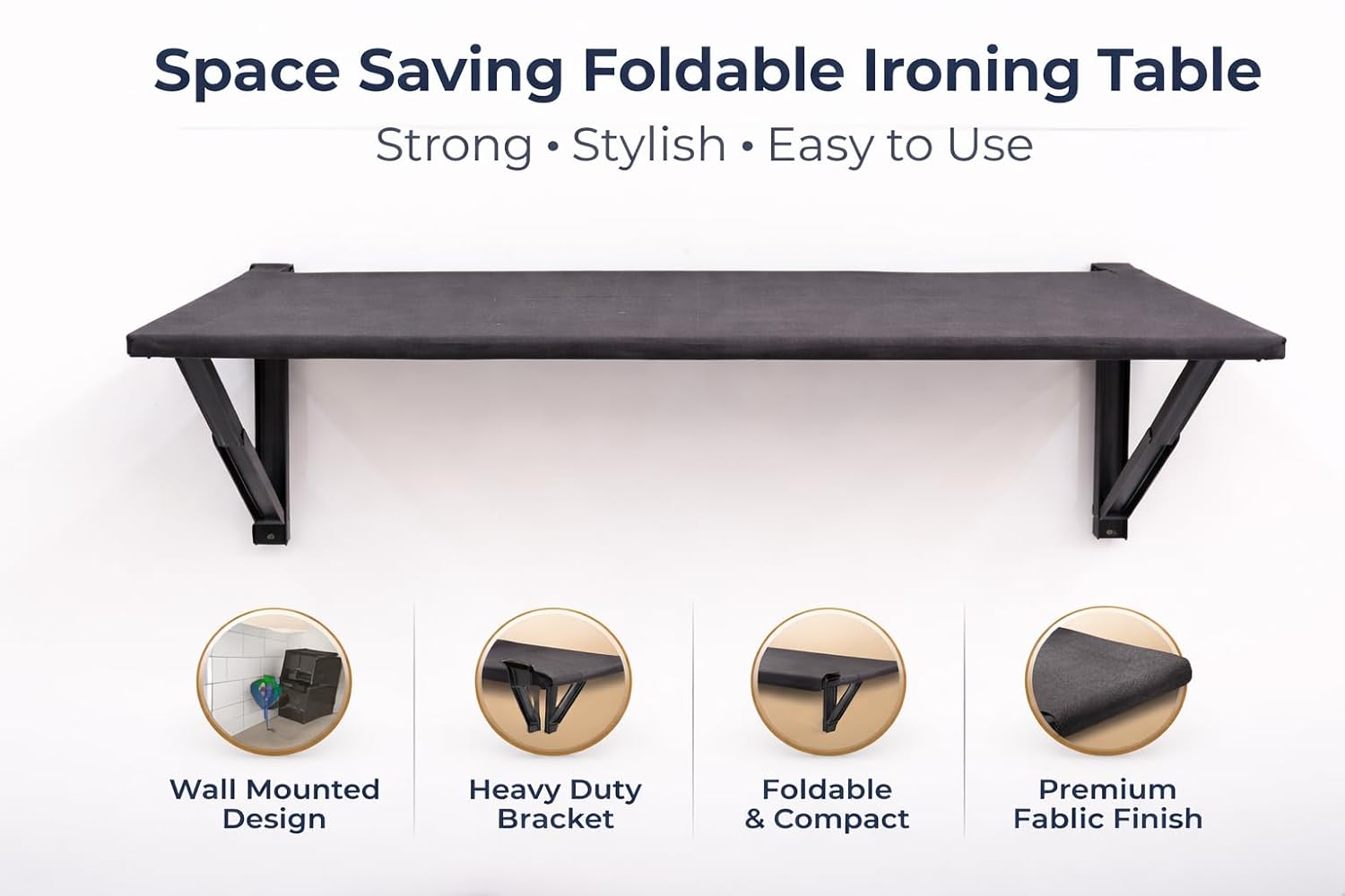 Space Saving Wall Mounted Ironing Board - Image 2